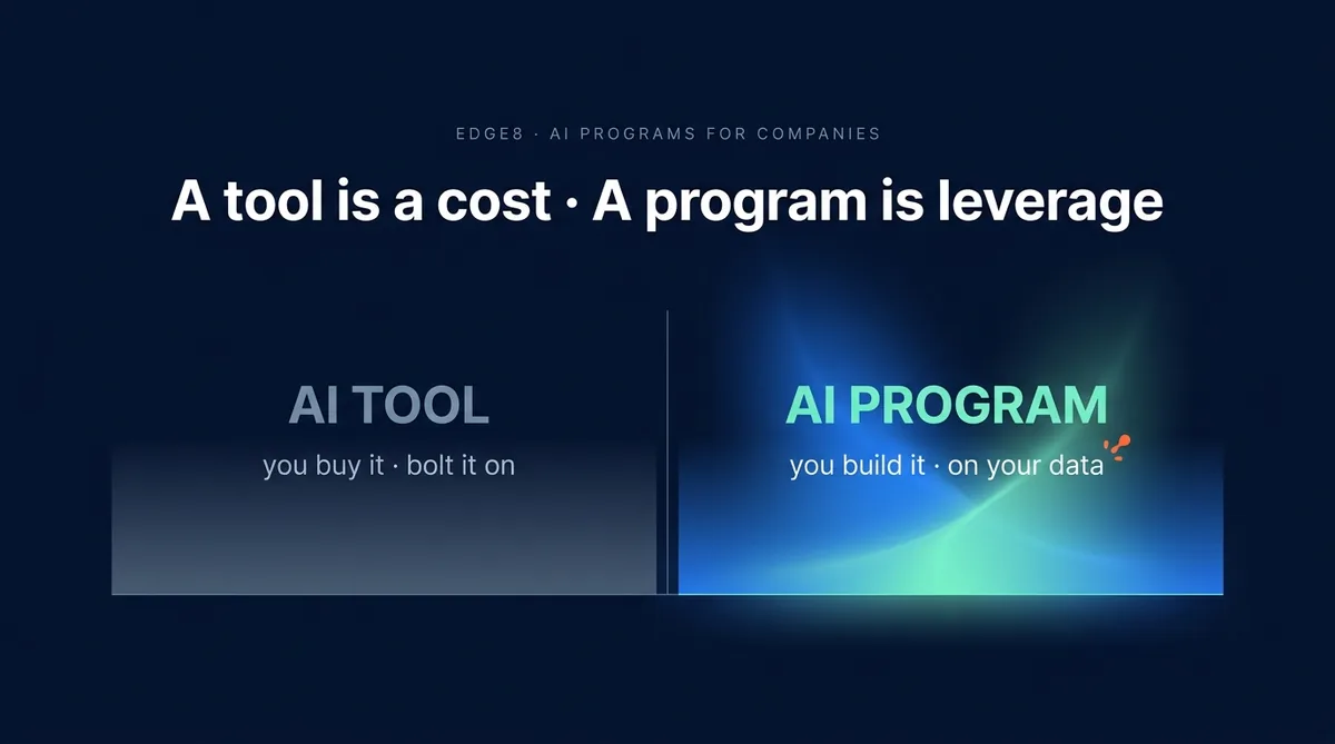 AI Program vs AI Tool: I Built a Real One, and the Number Stung